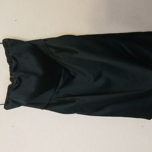 Express hunter green, strapless cocktail dress size 2